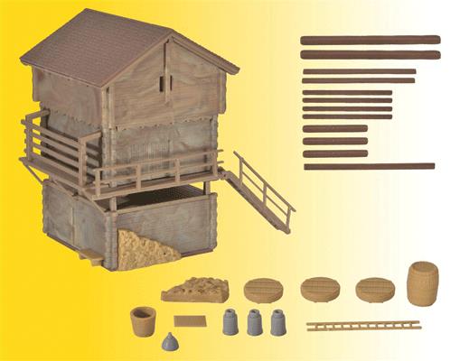 Kibri 38035 HO Wood Barn & Shed Kit