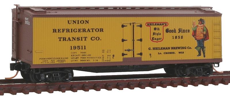 Micro-Trains 04900690 N Heileman's Brewery 40' Double Sheathed Reefer #19511