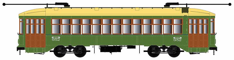 Bowser 6-12810 2-Truck Streetcar - Standard DC - Executive Line