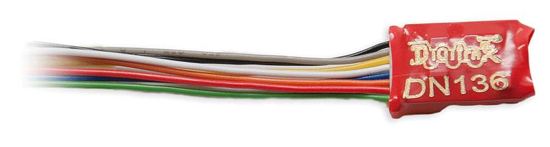Digitrax DN136D HO/N Scale Wired Mobile Decoder - Easy Connect 8-Pin Harness