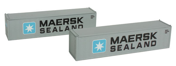 Con-Cor 0004-043018 N Maersk Sealand 40' Hi-Cube Container #2 (Pack of 2)