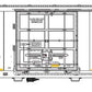 BLMA Models 52047 HO Union Pacific/ARMN Trinity 64' Reefer #111482