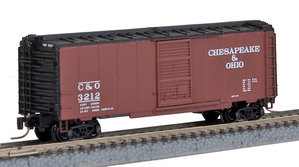 Micro-Trains 50000762 Z Scale Chesapeake & Ohio 40' Single-Door Boxcar #3212