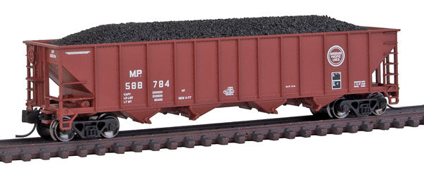 Trainworx Inc. 2403-20 N Missouri Pacific 100-Ton Quad Hopper Car w/ Coal Load