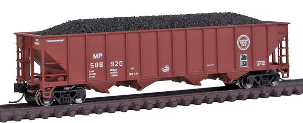 Trainworx Inc. 2403-23 N Scale Missouri Pacific 100T Quad Hopper #588920 w/ Coal LN/Box
