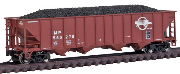 Trainworx Inc. 2403-36 N Scale MP 100-Ton Quad 4-Bay Hopper Car #583270 w Coal