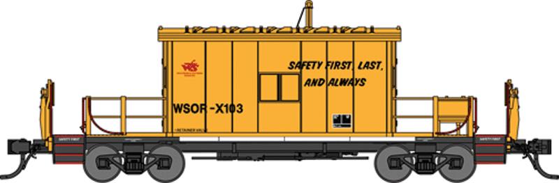 Bluford Shops 24110 N Scale Steel Transfer Caboose #X103