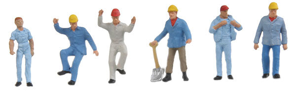 Preiser 1010580 HO Modern Grain Elevator Workers Figures (Set of 6)
