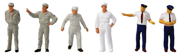 Preiser 1010586 HO Gas Station Attendants Figures (Set of 6)