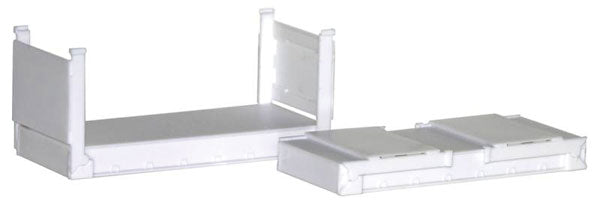 Herpa 005460 1:87 Undecorated 20' Stackable Flat Container (Pack of 2)