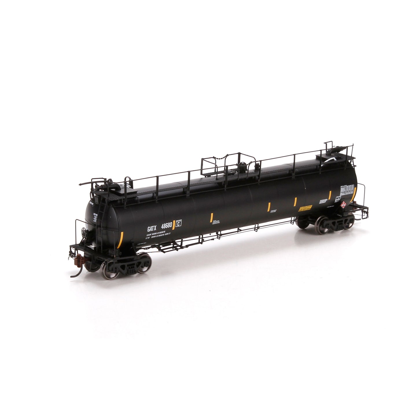 Athearn G67830 HO TankTrain Intermediate, GATX/Now/Early #48680