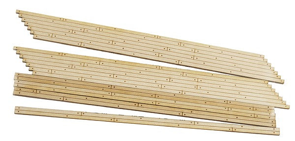 Blair Line 032 N 2-Lane 2.56" Left Angled Wood Grade Crossing (Set of 2)