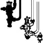 Cal Scale 190-262 HO Steam Loco Injectors (Brass Casting) Nathan Nonlifting Type