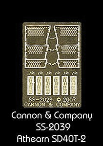 Cannon 2029 HO Photo-Etched Brass Athearn SD40 Engine Step Set