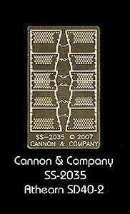 Cannon 2035 HO Photo-Etched Brass Athearn SD40 Engine Step Set