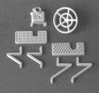 Detail Associates 6403 HO Brakewheel & Gear Ukeco Style (Pack of 2)