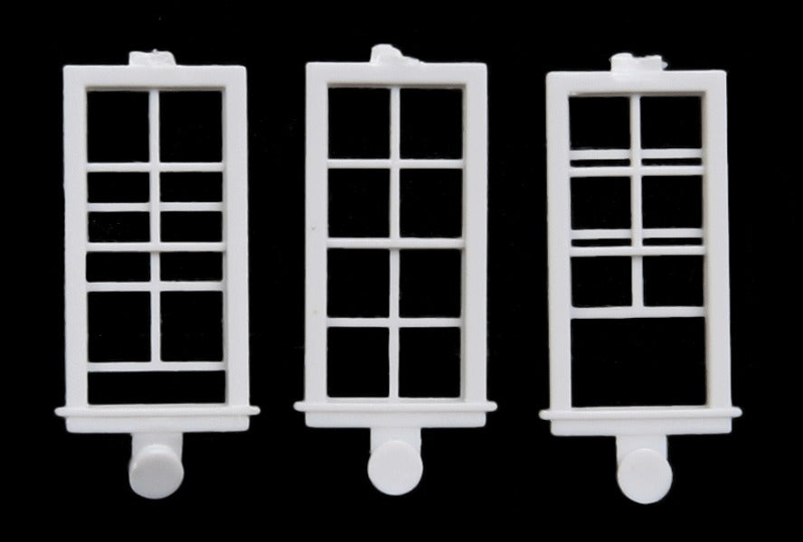 Micro Engineering 80-064 HO 28" x 64" 8 Pane Windows (Pack of 8)