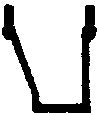Tichy 3042 HO Angled Offset Bottom Mount Freight Car Stirrups (Pack of 10)