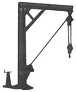 Tichy 8007 HO Scale Jib Crane Styrene Kit
