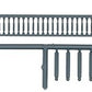 Tichy 8093 HO 16' Long & 40" Tall Turned Spindle Porch Rail (Pack of 3)