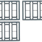 Tichy 8096 HO 30" x 92" 1/1 Double Hung Windows (Pack of 12)