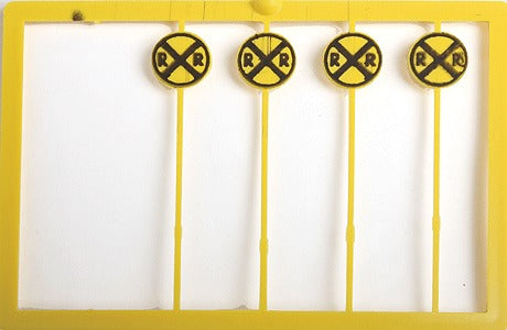 Tichy 8176 HO Modern Railroad Crossing Highway Warning Sign (Pack of 20)