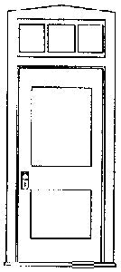 Grandt Line 3617 O 36" Office Door with Transom (Pack of 2)
