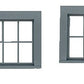 Grandt Line 3761 O - 1/4" Scale 30"x28" Single-Sash 6-Light Windows (Pack of 4)