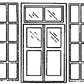 Grandt Line 4050 S 5’5? x 9’7? Double Doors with Iron Shutters (Pack of 2)