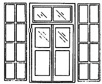 Grandt Line 4050 S 5’5? x 9’7? Double Doors with Iron Shutters (Pack of 2)