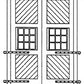 Grandt Line 5102 HO 6’-6" x 14’-6" Engine House Doors and Hinges (Pack of 4)