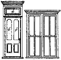 Grandt Line 5115 HO Scale Victorian Storefront Door & Window Set