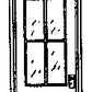 Grandt Line 5139 HO Mansory Buildings 39" x 92" Factory Front Door (Pack of 2)