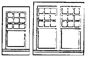 Grandt Line 5199 HO Rio Grande Southern Depot Style Windows Set (Pack of 4)