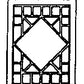 Grandt Line 5206 HO Diamond Patterned Picture Windows (Pack of 2)