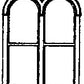 Grandt Line 5212 HO 4’6? x 6’3? Double Round-Top Double Hung Windows (Pack of 4)
