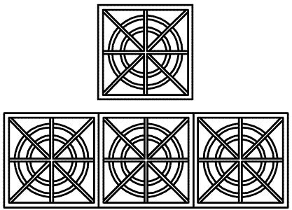 Grandt Line 5294 HO Panels Decorative Iron Work Railing (Set of 4)