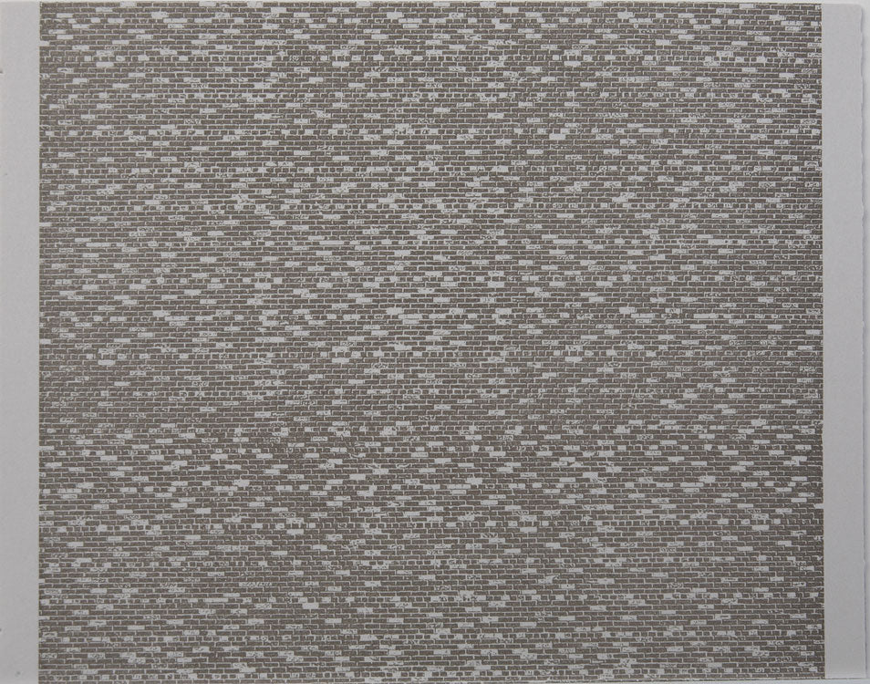 JV Models 8253 N Building Material - Brick Paper Sheets - Stone Gray (Pack of 3)