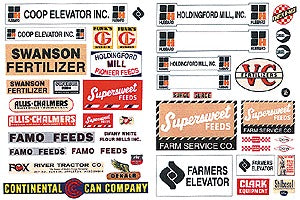 JL Innovative Design 383 HO Elevator, Feed and Seed Signs 1950-Present (44)