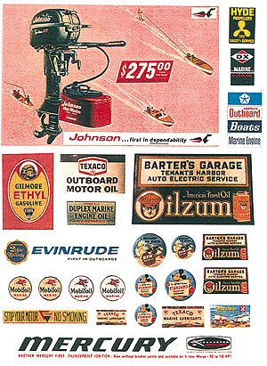 JL Innovative Design 405 HO Waterfront/Marine Signs 1950-1960 (Pack of 45)