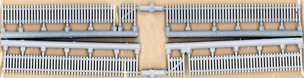 JL Innovative Design 361-705 HO Scale Picket Fence Clean White