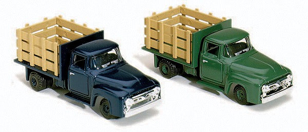 Life Like 433-1618 HO Scale Vintage 1950's Scene Master Stake Trucks (Set of 2)