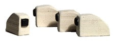 Model Railstuff 506-1310 Bumpers (One-Piece Painted Plaster Castings) End Of Tr