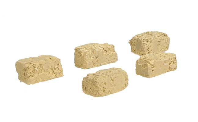Model Railstuff 506-1690 Square Hay Bales pkg(5)