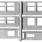 New England Rail Service 212 HO Diner Windows & Service Door