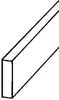 Plastruct 92071 1/8" x 17-1/2" x 5/8" Clear Acrylic Rectangular Rod (Pack of 3)