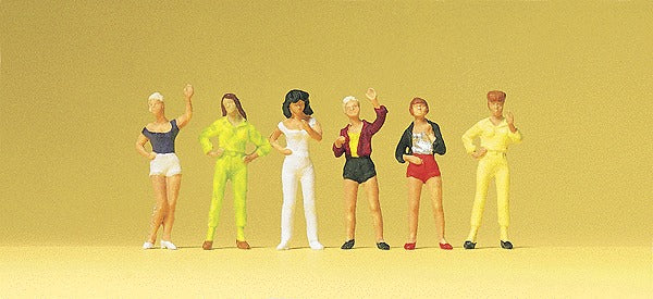 Preiser 14066 HO Young Ladies Figures (Set of 6)