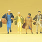 Preiser 14068 HO Travelers in a Hurry Figures (Set of 6)