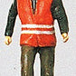 Preiser 28008 HO Railway Worker Wearing Safety Vest Figure