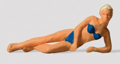 Preiser 28073 HO Lying Female Bather Figure
